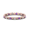 Load image into Gallery viewer, 0.25-carat-diamond-bezel-bead-wedding-band-with-purple-topaz-in-rose-gold-FDEWB123630RO(1.50MM)GVITO-NL-RG.jpg