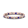 Load image into Gallery viewer, 0.25-carat-diamond-bezel-bead-wedding-band-with-sapphire-in-rose-gold-FDEWB123630RO(1.50MM)GSABL-NL-RG.jpg