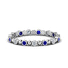 Load image into Gallery viewer, 0.25-carat-diamond-bezel-bead-wedding-band-with-sapphire-in-white-gold-FDEWB123630RO(1.50MM)GSABL-NL-WG.jpg