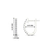 Load image into Gallery viewer, 0.25-carat-diamond-huggie-hoop-earrings-in-white-gold-FDEAR11260ANGLE2-0.25-NL-WG
