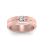 Load image into Gallery viewer, Mens Princess Cut Solitaire Wedding Ring
