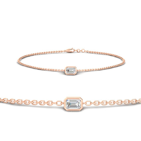 0.25-carat-emerald-cut-diamond-bezel-set-chain-bracelet-in-rose-gold-FD-BRC11133EM-0.25CT-NL-RG