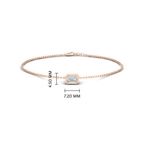 0.25-carat-emerald-cut-diamond-bezel-set-chain-bracelet-in-rose-gold-FD-BRC11133EMANGLE2-0.25CT-NL-RG-HW