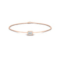 Thumbnail 3 - 0.25-carat-emerald-cut-diamond-bezel-set-chain-bracelet-in-rose-gold-FD-BRC11133EMANGLE2-0.25CT-NL-RG