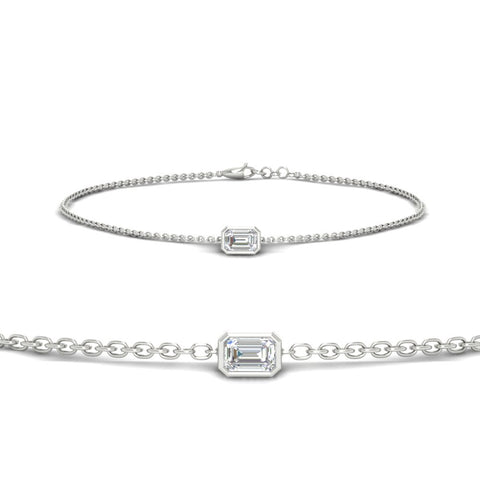 0.25-carat-emerald-cut-diamond-bezel-set-chain-bracelet-in-white-gold-FD-BRC11133EM-0.25CT-NL-WG