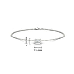 Load image into Gallery viewer, 0.25 Ct. Bezel Set Emerald Chain Bracelet
