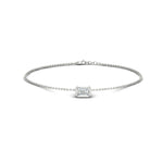Load image into Gallery viewer, 0.25 Ct. Bezel Set Emerald Chain Bracelet
