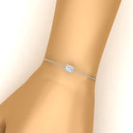 Load image into Gallery viewer, 0.25 Ct. Bezel Set Emerald Chain Bracelet
