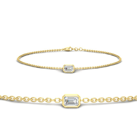 0.25-carat-emerald-cut-diamond-bezel-set-chain-bracelet-in-yellow-gold-FD-BRC11133EM-0.25CT-NL-YG