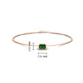 Thumbnail 16 - 0.25-carat-emerald-cut-emerald-bezel-set-chain-bracelet-in-rose-gold-FD-BRC11133EMGEMGRANGLE2-0.25CT-NL-RG-HW