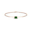 Load image into Gallery viewer, 0.25 Ct. Bezel Set Emerald Chain Bracelet