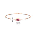 Thumbnail 12 - 0.25-carat-emerald-cut-pink-sapphire-bezel-set-chain-bracelet-in-rose-gold-FD-BRC11133EMGSADRPIANGLE2-0.25CT-NL-RG-HW