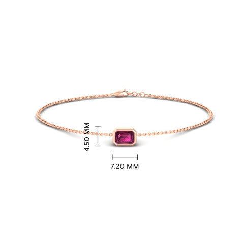 0.25-carat-emerald-cut-pink-sapphire-bezel-set-chain-bracelet-in-rose-gold-FD-BRC11133EMGSADRPIANGLE2-0.25CT-NL-RG-HW