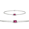 Load image into Gallery viewer, 0.25 Ct. Bezel Set Emerald Chain Bracelet