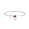 Load image into Gallery viewer, 0.25 Ct. Bezel Set Emerald Chain Bracelet