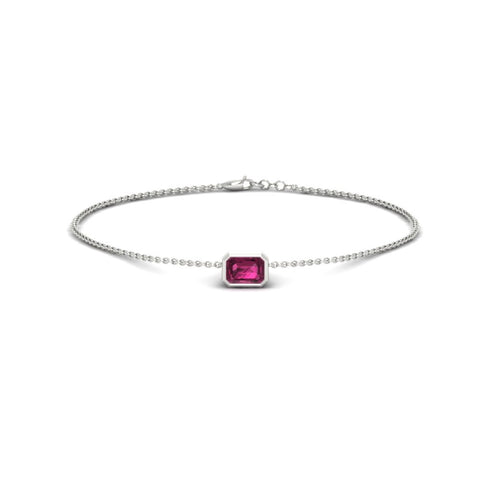 0.25-carat-emerald-cut-pink-sapphire-bezel-set-chain-bracelet-in-white-gold-FD-BRC11133EMGSADRPIANGLE2-0.25CT-NL-WG