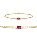 Thumbnail 50 - 0.25-carat-emerald-cut-pink-sapphire-bezel-set-chain-bracelet-in-yellow-gold-FD-BRC11133EMGSADRPI-0.25CT-NL-YG