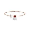 Thumbnail 20 - 0.25-carat-emerald-cut-ruby-bezel-set-chain-bracelet-in-rose-gold-FD-BRC11133EMGRUDRANGLE2-0.25CT-NL-RG-HW