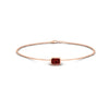 Load image into Gallery viewer, 0.25 Ct. Bezel Set Emerald Chain Bracelet