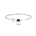 Thumbnail 40 - 0.25-carat-emerald-cut-ruby-bezel-set-chain-bracelet-in-white-gold-FD-BRC11133EMGRUDRANGLE2-0.25CT-NL-WG-HW