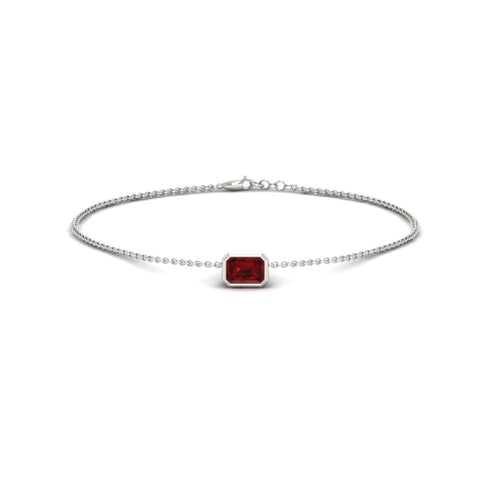 0.25-carat-emerald-cut-ruby-bezel-set-chain-bracelet-in-white-gold-FD-BRC11133EMGRUDRANGLE2-0.25CT-NL-WG