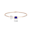 Thumbnail 8 - 0.25-carat-emerald-cut-sapphire-bezel-set-chain-bracelet-in-rose-gold-FD-BRC11133EMGSABLANGLE2-0.25CT-NL-RG-HW