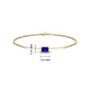 Load image into Gallery viewer, 0.25 Ct. Bezel Set Emerald Chain Bracelet
