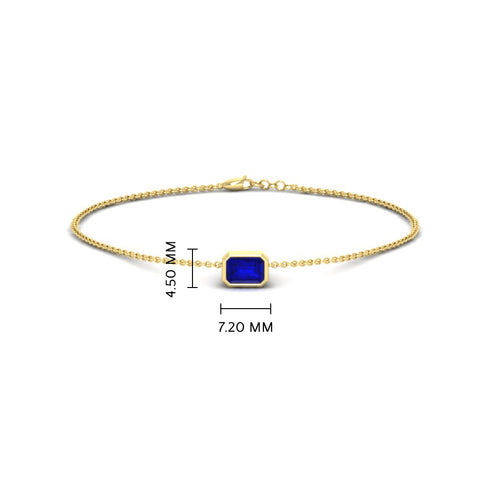 0.25-carat-emerald-cut-sapphire-bezel-set-chain-bracelet-in-yellow-gold-FD-BRC11133EMGSABLANGLE2-0.25CT-NL-YG-HW