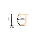 Thumbnail 76 - 0.25-carat-emerald-huggie-hoop-earrings-in-rose-gold-FDEAR11260GEMGRANGLE2-0.25-NL-RG