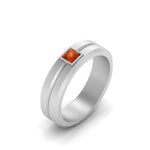 Load image into Gallery viewer, Mens Princess Cut Solitaire Wedding Ring
