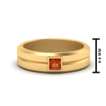 Load image into Gallery viewer, Mens Princess Cut Solitaire Wedding Ring
