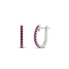 Load image into Gallery viewer, 0.25-carat-pink-sapphire-huggie-hoop-earrings-in-white-gold-FDEAR11260GSADRPIANGLE2-0.25-NL-WG