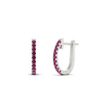 Thumbnail 53 - 0.25-carat-pink-sapphire-huggie-hoop-earrings-in-white-gold-FDEAR11260GSADRPIANGLE2-0.25-NL-WG
