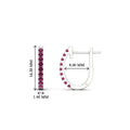 Thumbnail 52 - 0.25-carat-pink-sapphire-huggie-hoop-earrings-in-white-gold-FDEAR11260GSADRPIANGLE2-0.25-NL-WG