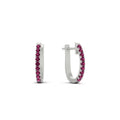Thumbnail 50 - 0.25-carat-pink-sapphire-huggie-hoop-earrings-in-white-gold-FDEAR11260GSADRPIANGLE2-0.25-NL-WG