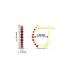 Load image into Gallery viewer, 0.25-carat-pink-sapphire-huggie-hoop-earrings-in-yellow-gold-FDEAR11260GSADRPIANGLE2-0.25-NL-YG