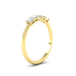 Load image into Gallery viewer, 0.25-carat-princess-cut-5-stone-wedding-band-in-yellow-gold-FD8008PRB-0.25CT-NL-YG

