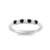 Load image into Gallery viewer, 0.25-carat-round-black-diamond-7-stone-wedding-band-in-white-gold-FD8008B7GBLACKANGLE5-0.25CT-NL-WG