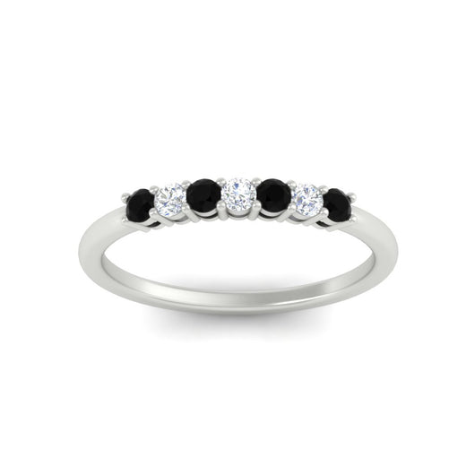 0.25-carat-round-black-diamond-7-stone-wedding-band-in-white-gold-FD8008B7GBLACKANGLE5-0.25CT-NL-WG