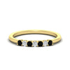 Load image into Gallery viewer, 0.25-carat-round-black-diamond-7-stone-wedding-band-in-yellow-gold-FD8008B7GBLACK-0.25CT-NL-YG