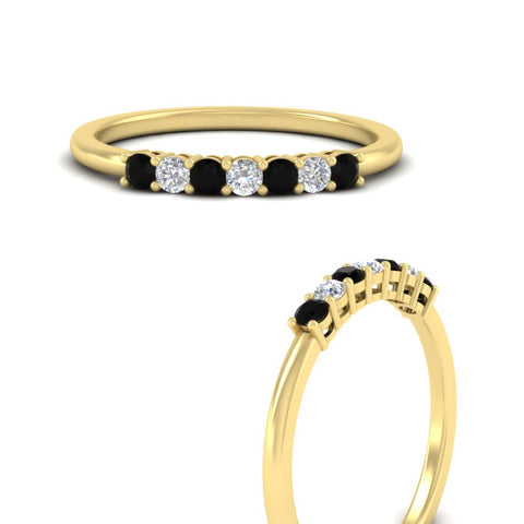 0.25-carat-round-black-diamond-7-stone-wedding-band-in-yellow-gold-FD8008B7GBLACKANGLE3-0.25CT-NL-YG
