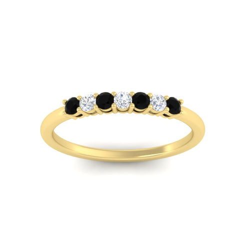 0.25-carat-round-black-diamond-7-stone-wedding-band-in-yellow-gold-FD8008B7GBLACKANGLE5-0.25CT-NL-YG