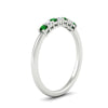 Load image into Gallery viewer, 0.25-carat-round-emerald-7-stone-wedding-band-in-white-gold-FD8008B7GEMGRANGLE2-0.25CT-NL-WG