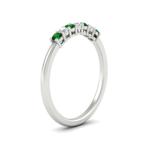 0.25-carat-round-emerald-7-stone-wedding-band-in-white-gold-FD8008B7GEMGRANGLE2-0.25CT-NL-WG