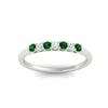 Load image into Gallery viewer, 0.25-carat-round-emerald-7-stone-wedding-band-in-white-gold-FD8008B7GEMGRANGLE5-0.25CT-NL-WG