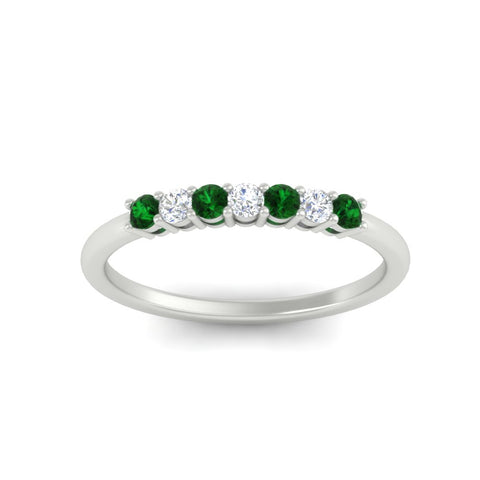 0.25-carat-round-emerald-7-stone-wedding-band-in-white-gold-FD8008B7GEMGRANGLE5-0.25CT-NL-WG