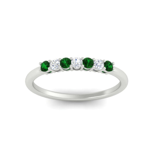 0.25-carat-round-emerald-7-stone-wedding-band-in-white-gold-FD8008B7GEMGRANGLE5-0.25CT-NL-WG