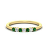 Load image into Gallery viewer, 0.25-carat-round-emerald-7-stone-wedding-band-in-yellow-gold-FD8008B7GEMGR-0.25CT-NL-YG