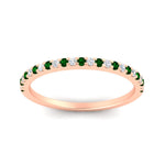 Load image into Gallery viewer, 0.25-carat-round-emerald-wedding-ring-in-rose-gold-FD8370GEMGRANGLE5-0.25CT-NL-RG.jpg
