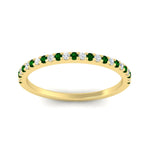 Load image into Gallery viewer, 0.25-carat-round-emerald-wedding-ring-in-yellow-gold-FD8370GEMGRANGLE5-0.25CT-NL-YG.jpg
